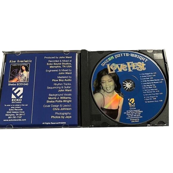 Sheba Potts-Wright - Love Fest (2002, CD) VERY GOOD - Picture 3 of 4
